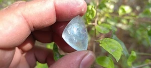 aquamarine fancy Cabochon weight 26.5 Carat piece 1 Size 25X17X13XMM - Picture 1 of 5