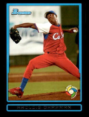 2009 Bowman WBC Prospects #BW12 Aroldis Chapman Team Cuba Baseball Card ID:42687 - Image 1 of 2