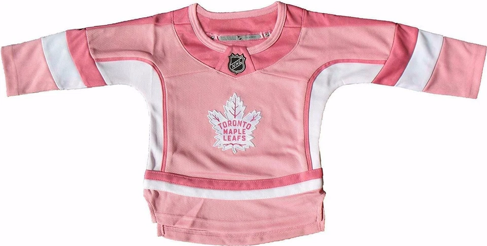Camiseta deportiva Toronto Maple Leafs para niñas rosa hockey moda Premier infantil niños jóvenes Foto 1 de 1