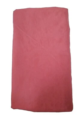 1 Винтажный Ralph Lauren Queen плоский лист розовый красный - тонкий дамасский принт - изношенные края - Изображение 1 из 4