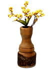 Hand Made Live Edge Wood Vase Weed Pot