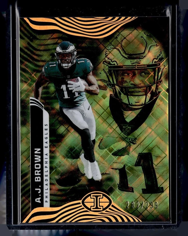 2022 ILLUSIONS YELLOW AWE /299 AJ BROWN EAGLES - Image 1 of 1