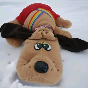Vintage 1985 Pound Puppy Brown With Outfit Tonka Original Collar Authentic 18" - Picture 1 of 14
