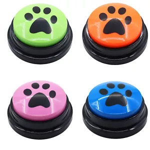 4 Color Voice Record Button Dog Button for Communication Pet Training Buzzer - Picture 1 of 12