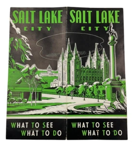 Brochure da viaggio vintage 1948 Salt Lake City Utah cosa vedere cosa fare anni 40 - Foto 1 di 19