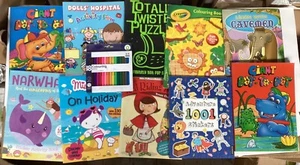 Job Lot 15 Bundle Boys Colouring & Sticker Books. New, Shop Returns. - Picture 1 of 2