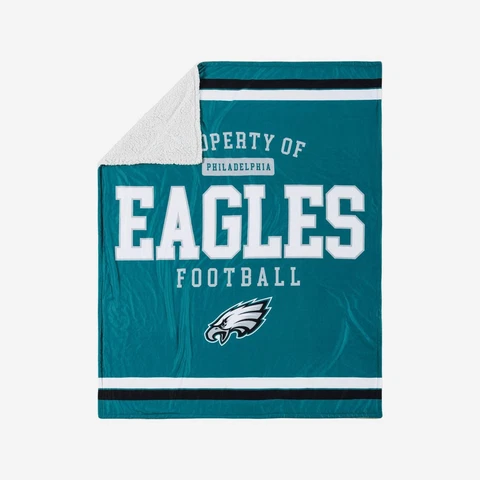 Philadelphia Eagles Sherpa Fleece Throw Blanket Soft Warm Blanket For Coach Sofa Cover