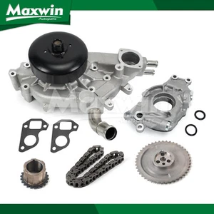 Timing Chain Kit Water High Volume Oil Pump Fit 99-06 Cadillac Chevrolet GMC - Picture 1 of 16