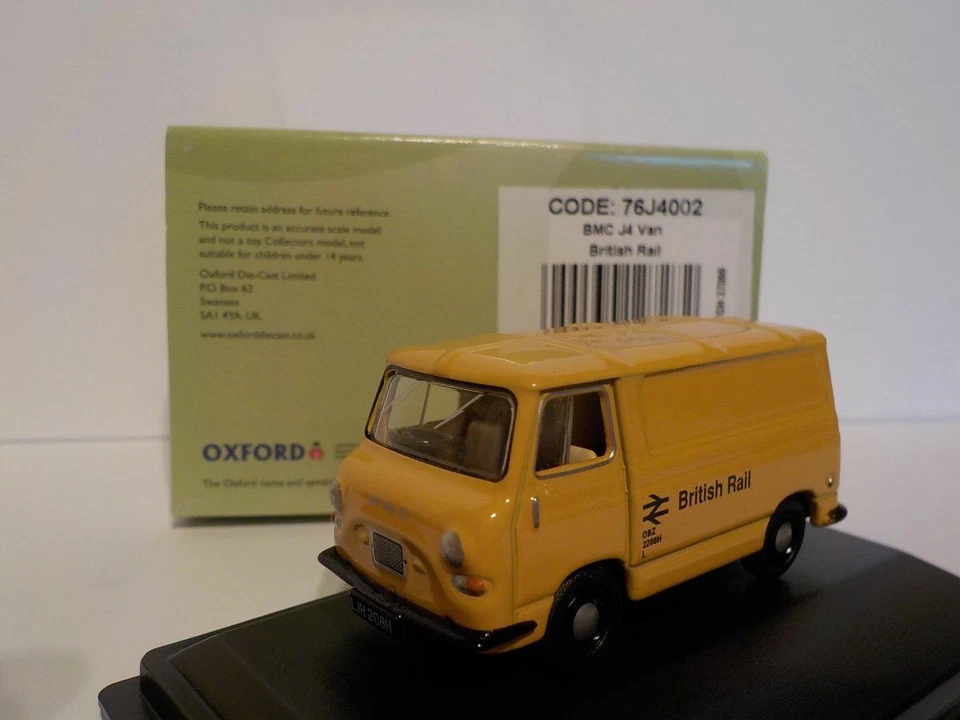 Model Van. BMC J4 VAN - BRITISH RAIL, Oxford Diecast 1/76 New Release - Image 1 of 1