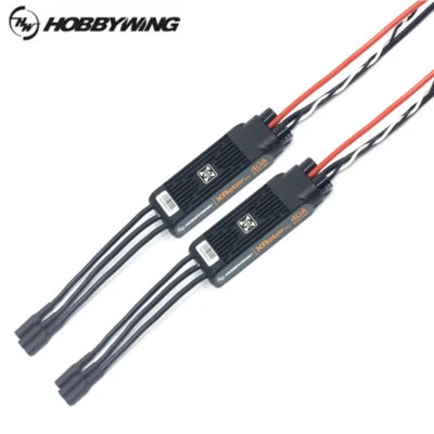 2Pcs Hobbywing XRotor Pro 40A ESC No BEC 3S-6S Lipo Brushless ESC DEO with Wire - Image 1 of 4