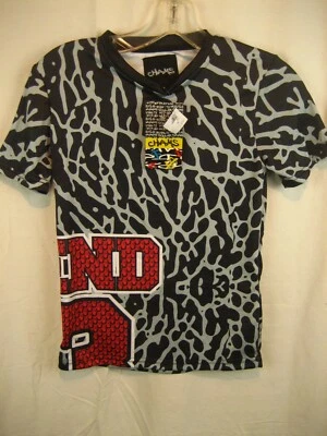 NWT Boys Chams Black Graphic Crew Neck T-shirt szMed (10-12) - Image 1 of 3
