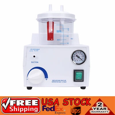 GDRASUYA10 Vacuum Phlegm Quiet Suction Unit Portable Medical Emergency Aspirator Machine