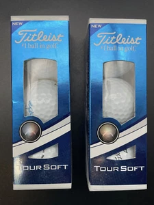 Two 3 Golf Ball Sleeves TITLEIST TOUR SOFT w/ Visit Jacksonville Logo - Picture 1 of 5