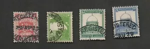 Palestine #8, 64, 68, 74, each with “registered” cancel. - Picture 1 of 1
