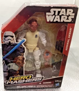 Hasbro Star Wars Hero Mashers Admiral Akbar Figure 6" Disney new t16 - Picture 1 of 2