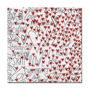 4 lose Servietten Motivservietten Napkins Tovaglioli Herz Kleine Herzen (661) - Bild 1 von 1