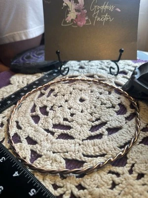 Copper Tensor Ring Hand Made Sacred Cubit 10 Gage