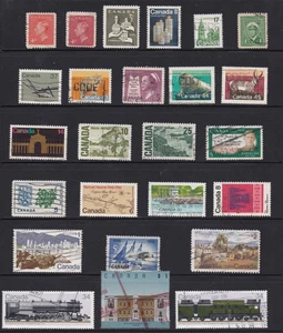 CANADA Collection of 25 Used Stamps  Lot CA07 - Picture 1 of 2
