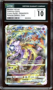 PSA 10 Mewtwo VSTAR GG44/GG70 Alt Art Crown Zenith 2023 Pokemon - Imagen 1 de 3