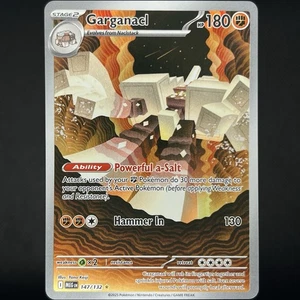 Pokemon Juego de Cartas Coleccionables Mega Evoluciones Garganal Ilustración Raro 147/132 Casi Nuevo - Imagen 1 de 2