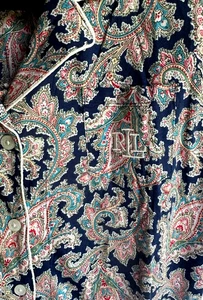 NWT $70 Lauren Ralph Lauren Cotton Blend Short Sleeve Pajama Set Size XL - Picture 1 of 4