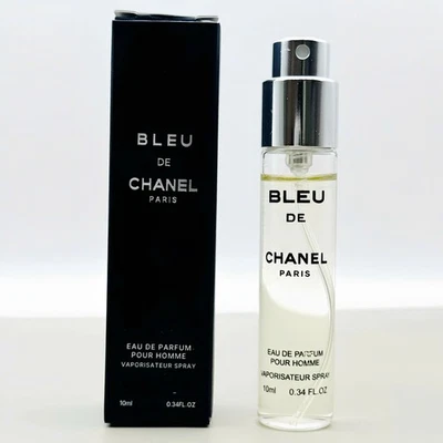 Chanel Bleu De Chanel Pour Homme EDP Tamaño de Viaje Spray 10 ml/0,34 oz - AUTÉNTICO Foto 1 de 4