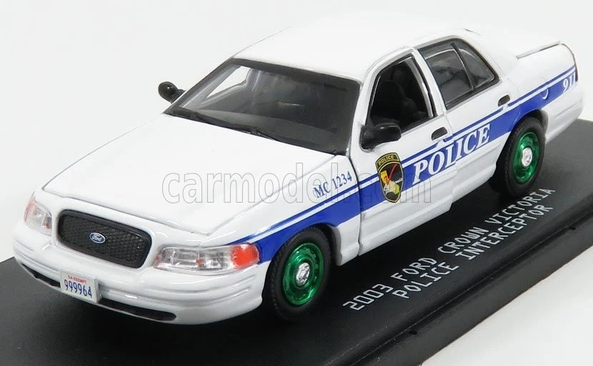 1/43 GREENLIGHT - FORD USA - CROWN VICTORIA POLICE INTERCEPTOR 2003 - 86520 - Immagine 1 di 1