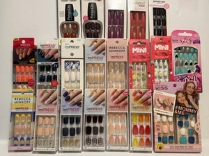 KISS NAILS imPRESS Press On Manicure💅🏻MIX!YOU CHOOSE,More Nails On My Page👀 - Picture 1 of 25