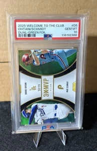 2025 Topps Welcome To Club Lámina Verde Schmidt Salón de la fama Ohtani/99 PSA 10 ¡Bajo POP 2!! - Imagen 1 de 2