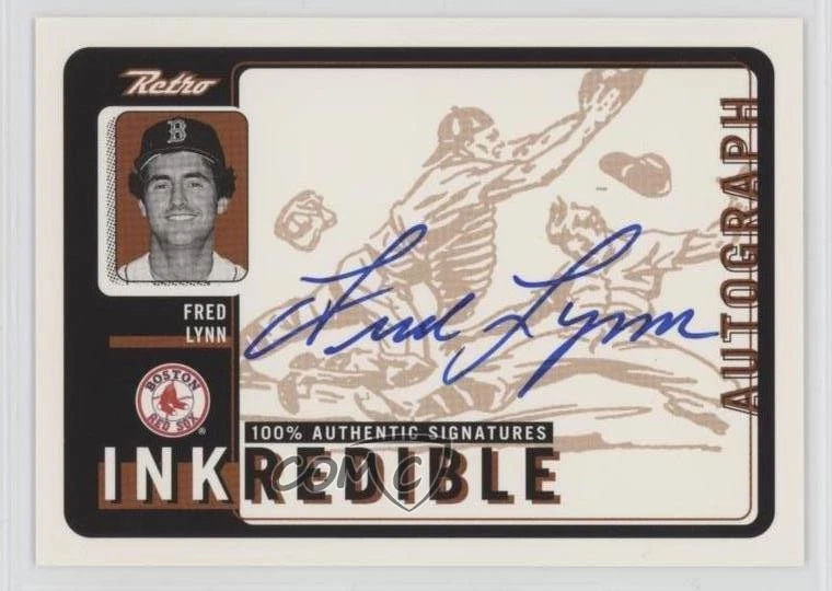 1999 Upper Deck Retro Inkredible Fred Lynn #FL Auto - Image 1 of 2