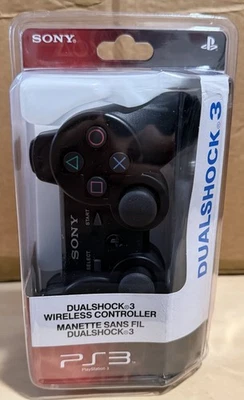 SONY PLAYSTATION 3 PS3 DUALSHOCK 3 WIRELESS CONTROLLER BLACK OEM *BRAND NEW* - Image 1 of 3