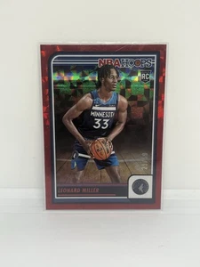 2023-24 Panini NBA Hoops - Rookies Leonard Miller #237 Hyper Red /99 (RC) - Picture 1 of 2