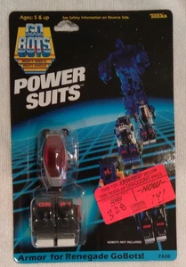 GO BOTS POWER SUITS ARMOR FOR RENEGADE GOBOTS GB P1 TONKA 1985 7320 NEW SEALED - Picture 1 of 3