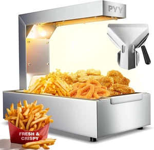 Scaldavivande Francese - Lampada Termica Alimenti Commerciale Scaldavivande Luce 122°F Free-Stand - Foto 1 di 12