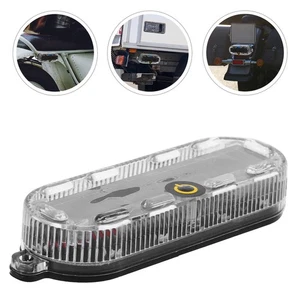 2 Pcs Solar Warning Light Work Man Motorcycle Driving Lights Motorbike Lighting - Picture 1 of 12