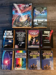 Konvolut 10 Vintage Star Trek Nachschlagewerke/Film Taschenbücher - Bild 1 von 6
