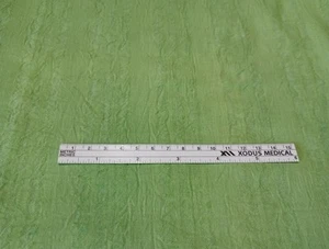 LIGHTWEIGHT Sheer Green Striped Cotton Gauze Fabric 1.75 Yards - Picture 1 of 6