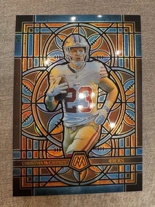 2025 Panini Mosaic Oversized Jumbo Stained Glass Christian McCaffrey #22 49ers - Bild 1 von 2
