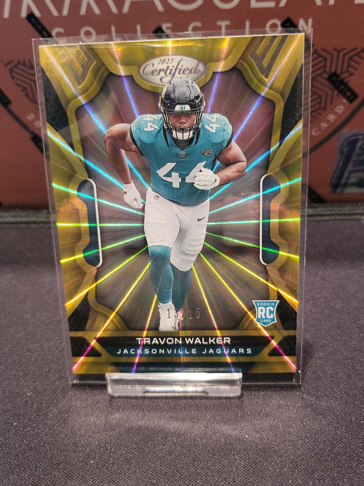 2022 FOTL Panini Certified Football TRAVON WALKER Gold Mirror RC /15 Jaguars