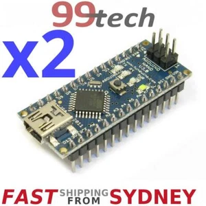 2x Arduino Nano v3.0 Compatible Board, USB, ATmega328P FTDI, Ship SYDNEY - Picture 1 of 3