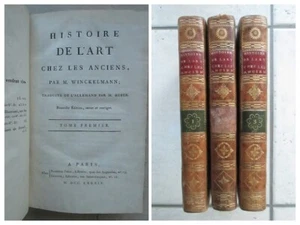 WINCKELMANN / HUBER : HISTOIRE DE L'ART CHEZ LES ANCIENS, 1789. 27 planches. - Picture 1 of 24
