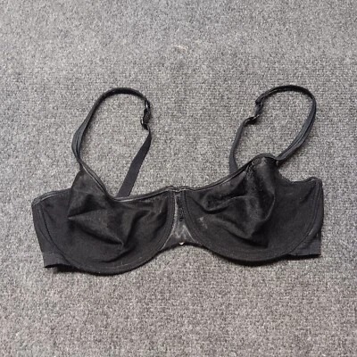 Playtex Now Bra Women 36D Black Lace Underwired Unlined T Shirt - Image 1 of 4