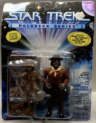 Sheriff Worf & Alexander Playmates Star Trek Holodeck Series TNG Western Figure - Image 1 of 4