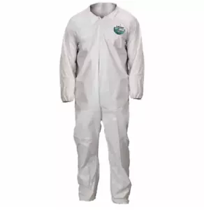 QTY 25 LAKELAND White TYVEK Set Sleeve Coverall Collar No Elastic CTL01412 4XL - Picture 1 of 1