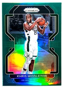2021-22 Panini Prizm Basketball #128 Khris Middleton Green Prizm - Picture 1 of 2