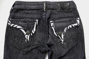 Robin's Jean Zebra Long Flap - Women's Size 24 - Picture 1 of 11