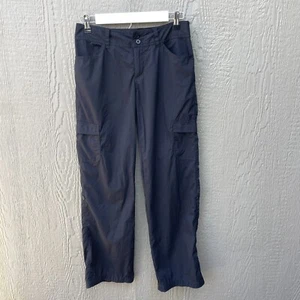 Patagonia Women's Size 2 Pants Roll Up Hiking Cargo Nylon Stretch Black Outdoor - Picture 1 of 7