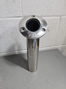 Sea Ray Stainless Steel 30 Degrees Flush Mount 10' Rod Holder With Logo 1795401  - Picture 1 of 4