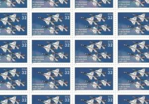 #3167 U.S. AIRFORCE 50TH ANNIVERSARY 32 CENT Full Mint Sheet of 20 Stamps MNH OG - Picture 1 of 1