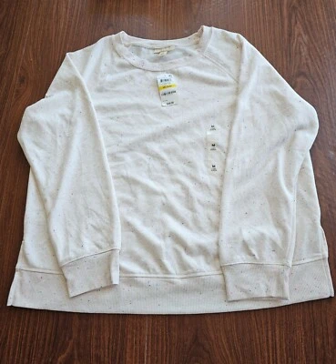 Sudadera para mujer talla mediana estilo y co moteada en confeti blanco-nueva con etiquetas Foto 1 de 4